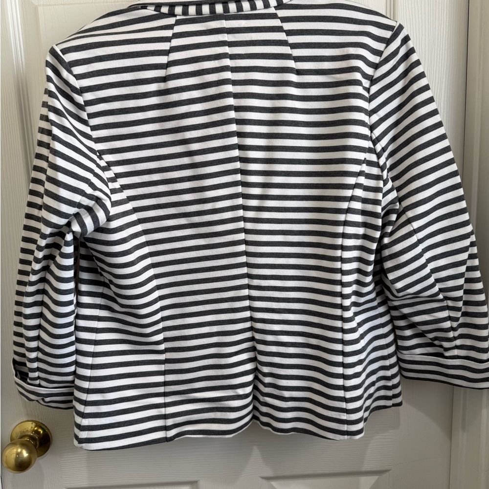 Catherine Malandrino Black and White Striped Blazer - Picture 6 of 6